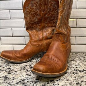 Ariat Brown Leather Cowgirl Boots